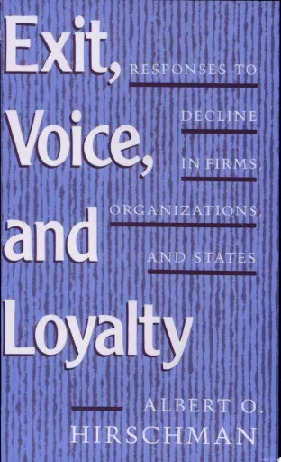 Exit, Voice, and Loyalty