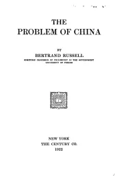 The Problem of China